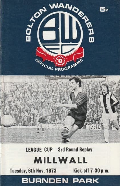 Bolton Wanderers v Millwall  06-Nov-1973