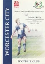 Worcester City v Moor Green 25-Oct-1993
