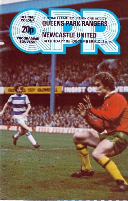 Queens Park Rangers v Newcastle United 10-Dec-1977
