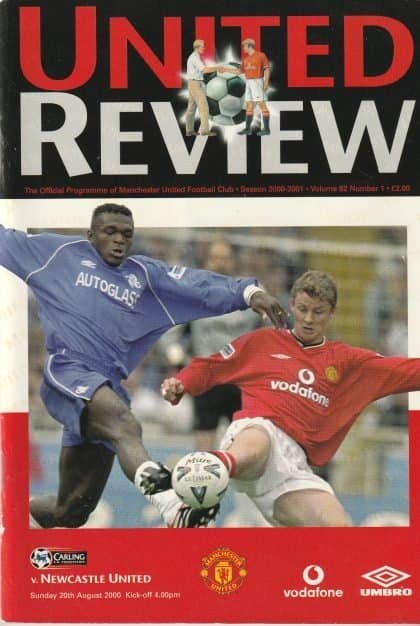 Manchester United v Newcastle United 20-Aug-2000
