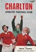 Charlton Athletic v Notts County 16-Aug-1975
