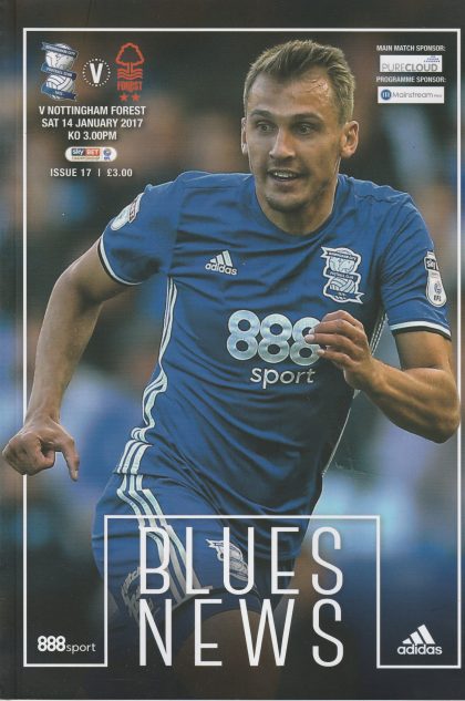 Birmingham City v Nottingham Forest  14-Jan-2017