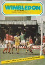 Wimbledon v Oldham Athletic  08-Nov-1983