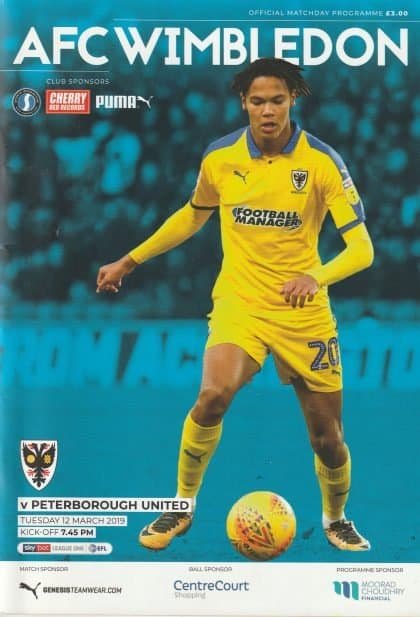 AFC Wimbledon v Peterborough United   12-Mar-2019