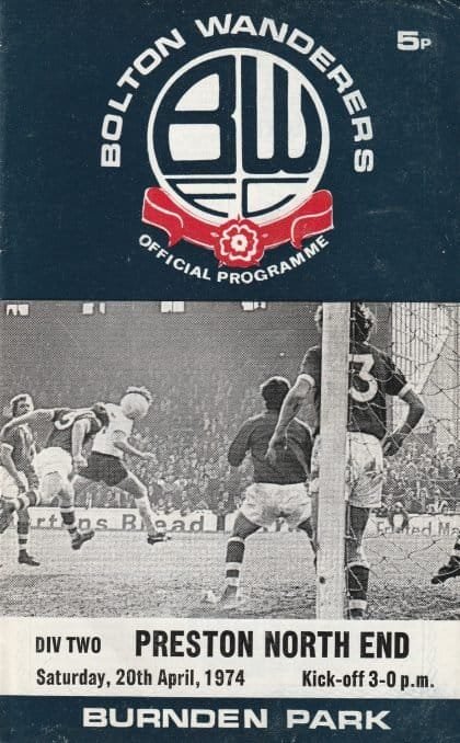 Bolton Wanderers v Preston North End  20-Apr-1974