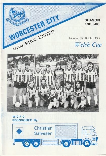 Worcester City v Rhos United  12-Oct-1985