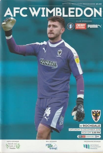 AFC Wimbledon v Rochdale  08-Dec-2018
