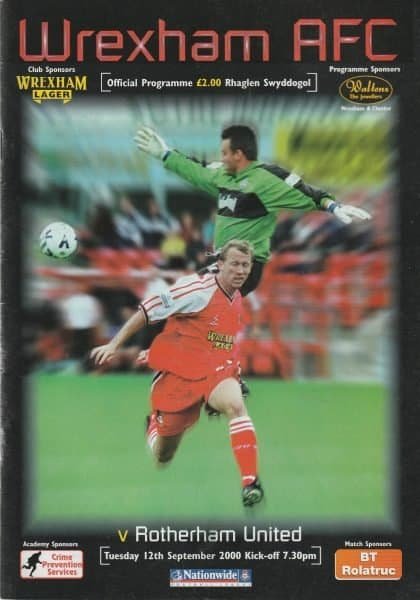 Wrexham v Rotherham United  12-Sep-2000