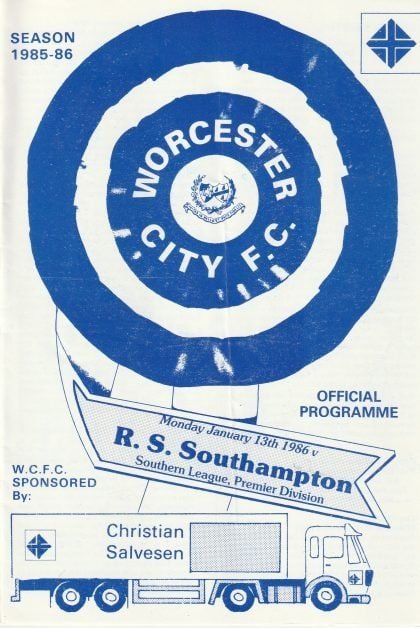 Worcester City v RS  Southampton  13-Jan-1986