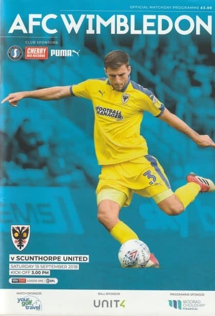 AFC Wimbledon v Scunthorpe United   15-Sep-2018