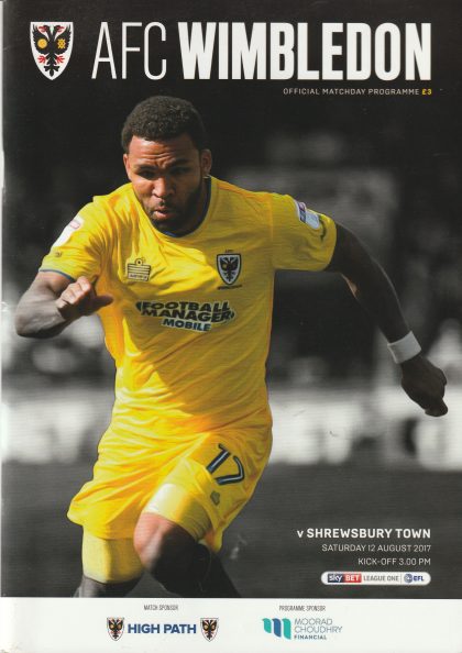 AFC Wimbledon v Shrewsbury Town 12-Aug-2017