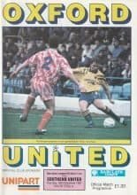 Oxford United v Southend United 26-Dec-1991
