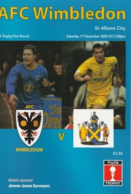AFC Wimbledon v St Albans City 17-Dec-2005