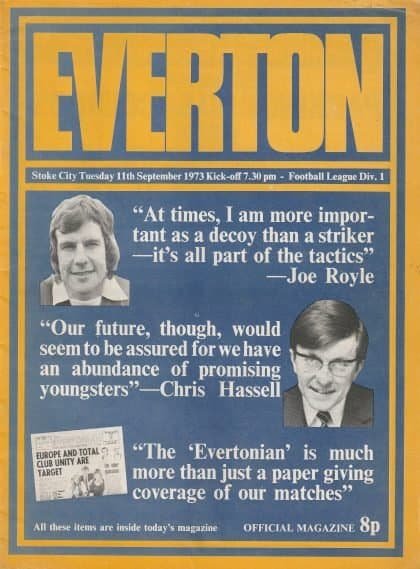 Everton v Stoke City 11-Sep-1973