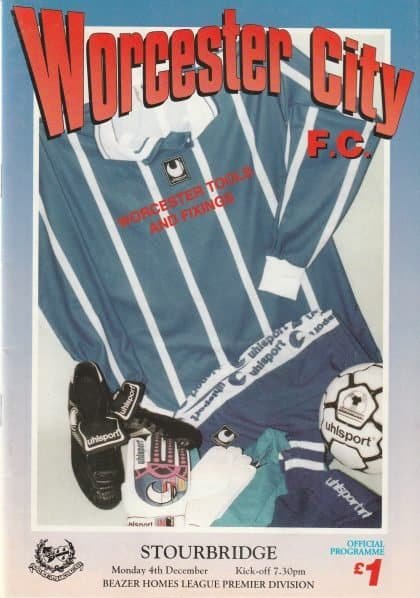 Worcester City v Stourbridge  04-Dec-1995