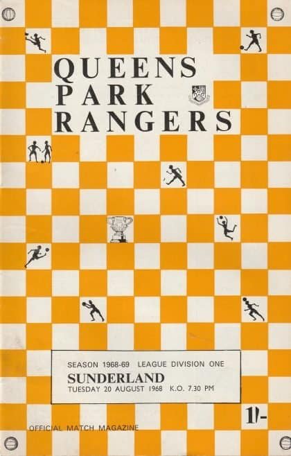 Queens Park Rangers v Sunderland 20-Aug-1968