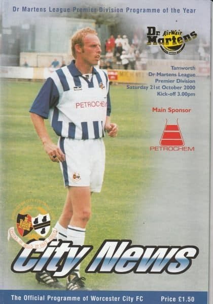 Worcester City v Tamworth  21-Oct-2000