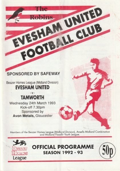 Evesham United v Tamworth 24-Mar-1993