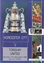 Worcester City v Torquay United  14-Nov-1998