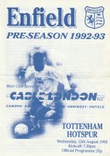 Enfield v Tottenham Hotspur 12-Aug-1992