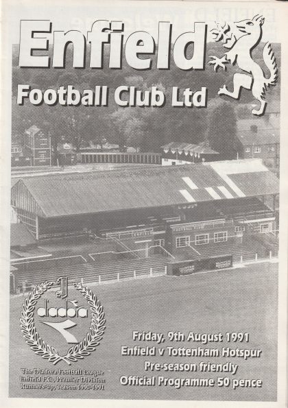 Enfield v Tottenham Hotspur 09-Aug-1991