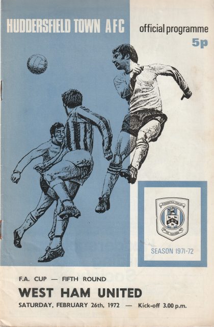 Huddersfield Town v West Ham United 26-Feb-1972