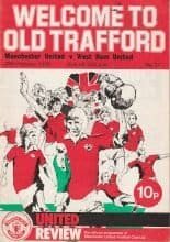 Manchester United v West Ham United 28-Feb-1976