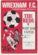 Wrexham v West Ham United 09-Dec-1978