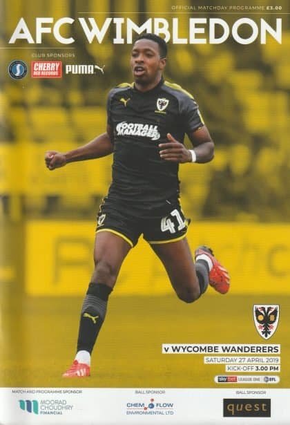 AFC Wimbledon v Wycombe Wanderers  27-Apr-2019