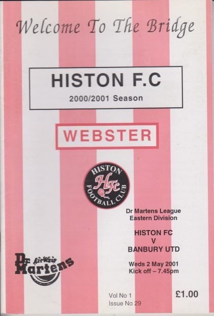 Histon v Banbury United  02-May-2001