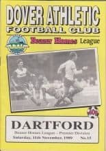 Dover Athletic v Dartford 11-Nov-1989