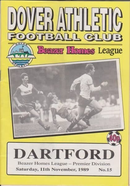 Dover Athletic v Dartford 11-Nov-1989