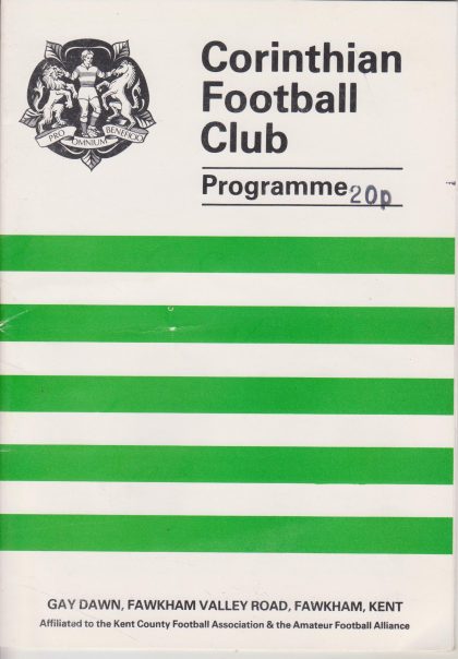 Corinthian v Dartford  13-Aug-1988