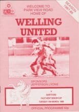 Welling United v Dartford   15-Mar-1988
