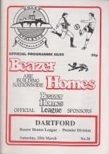 Dover Athletic v Dartford 25-Mar-1989