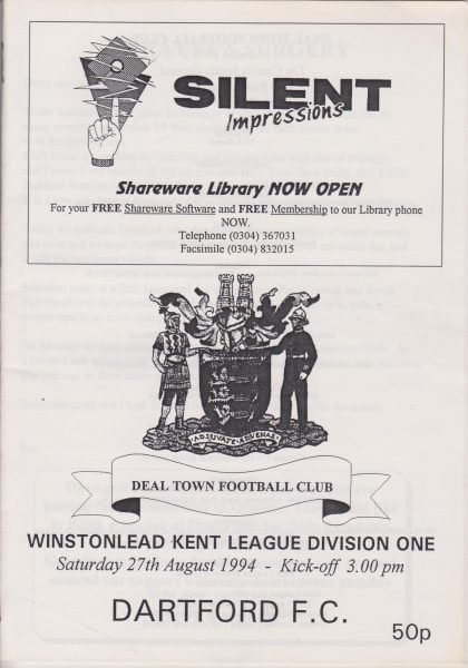 Deal Town v Dartford  27-Aug -1994