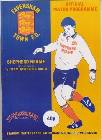 Faversham Town v Dartford 02-Nov-1995