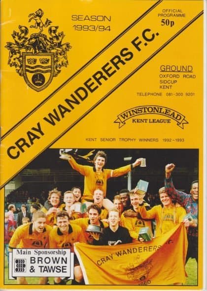 Cray Wanderers v Dartford 02-Apr-1994