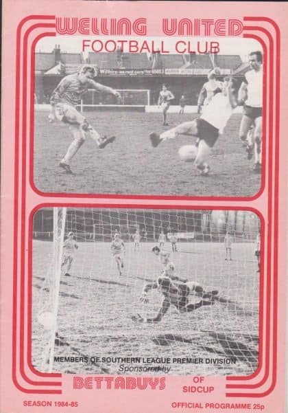 Welling United v Dartford   07-Jan-1985