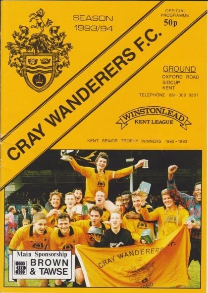 Cray Wanderers v Dartford   10-Aug-1993