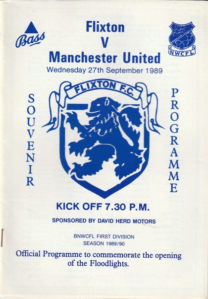Flixton v Manchester United  27-Sep-1989