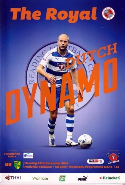 Reading v Norwich City 26-Dec-2016