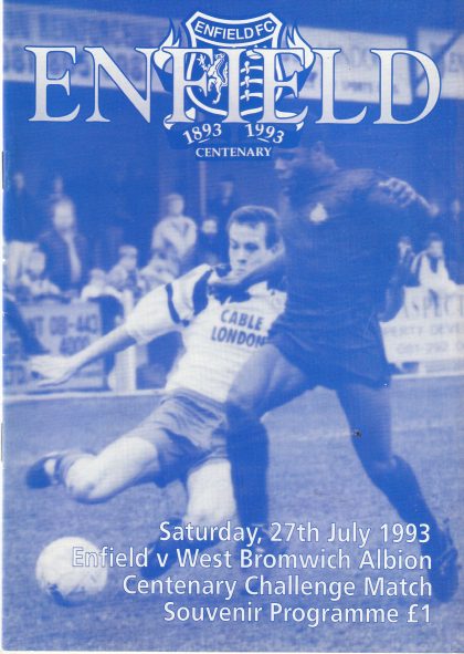 Enfield v West Bromwich Albion  27-Jul-1993