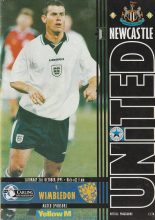 Newcastle United v Wimbledon 21-Oct-1995