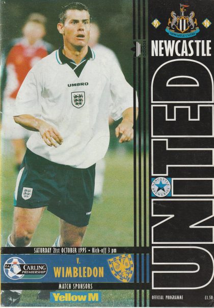 Newcastle United v Wimbledon 21-Oct-1995