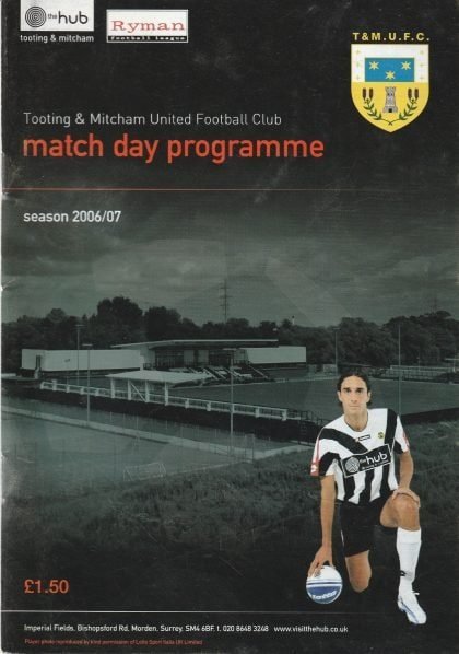Tooting & Mitcham United v AFC Wimbledon  14-Nov-2006