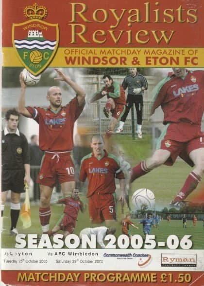 Windsor & Eton v AFC Wimbledon 29-Oct-2005