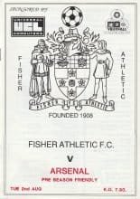 Fisher Athletic v Arsenal  02-Aug-1988