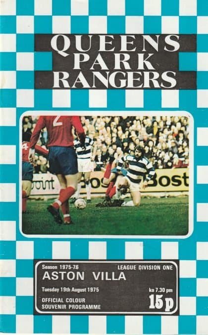 Queens Park Rangers v Aston Villa 19-Aug-1975