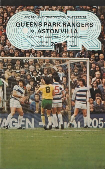 Queens Park Rangers v Aston Villa 20-Aug-1977